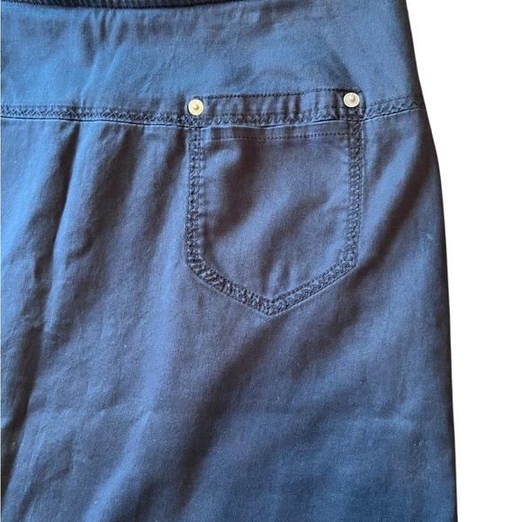 Vintage Olsen Europe Black Knee-Length A-Line Casual Skirt Size 10 - Picture 4 of 12